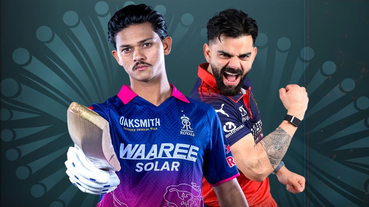 RR vs RCB IPL Match Today: playing XI, pitch report, weather, and head-to-head stats