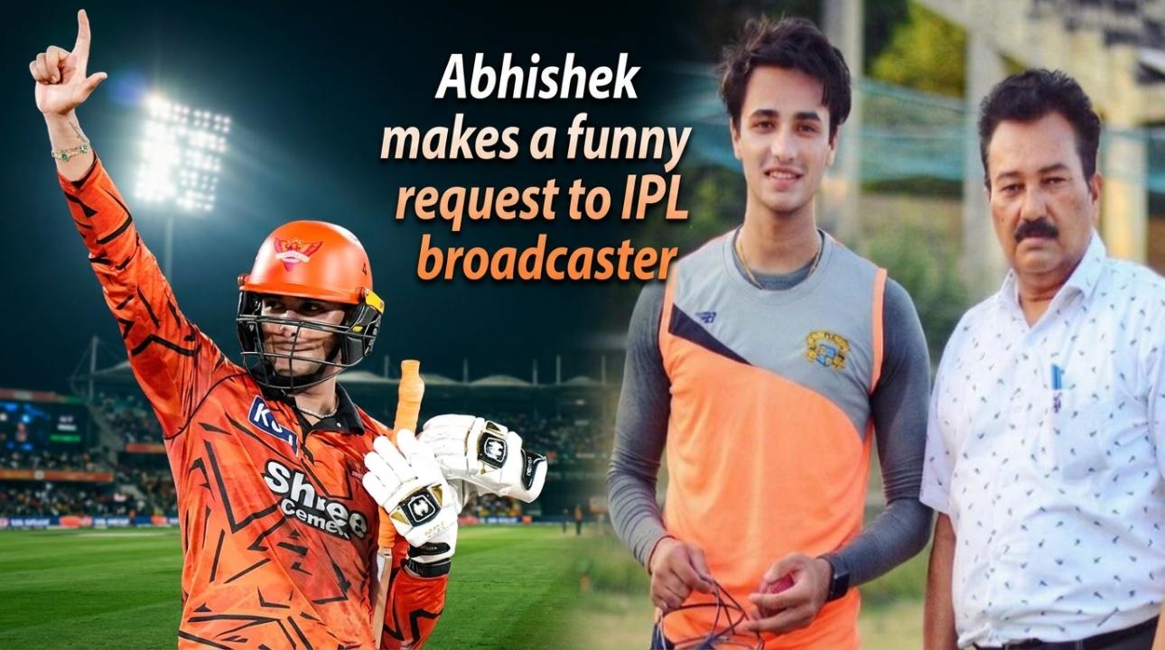 Abhishek Sharma emotional appeal for father IPL 2026 camera moment