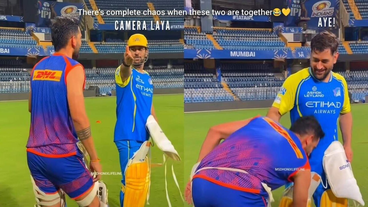 Dhoni Deepak Chahar Funny Moment goes viral during IPL 2026