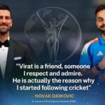 Djokovic Praises Kohli