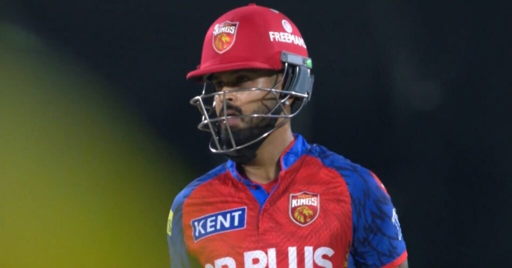 Shreyas Iyer slow over rate fine PBKS captain one match ban IPL 2026 update