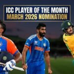 ICC Player of the Month March 2026 nomination performance