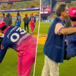 Vaibhav Suryavanshi touches Harsha Bhogle feet IPL 2026 viral video