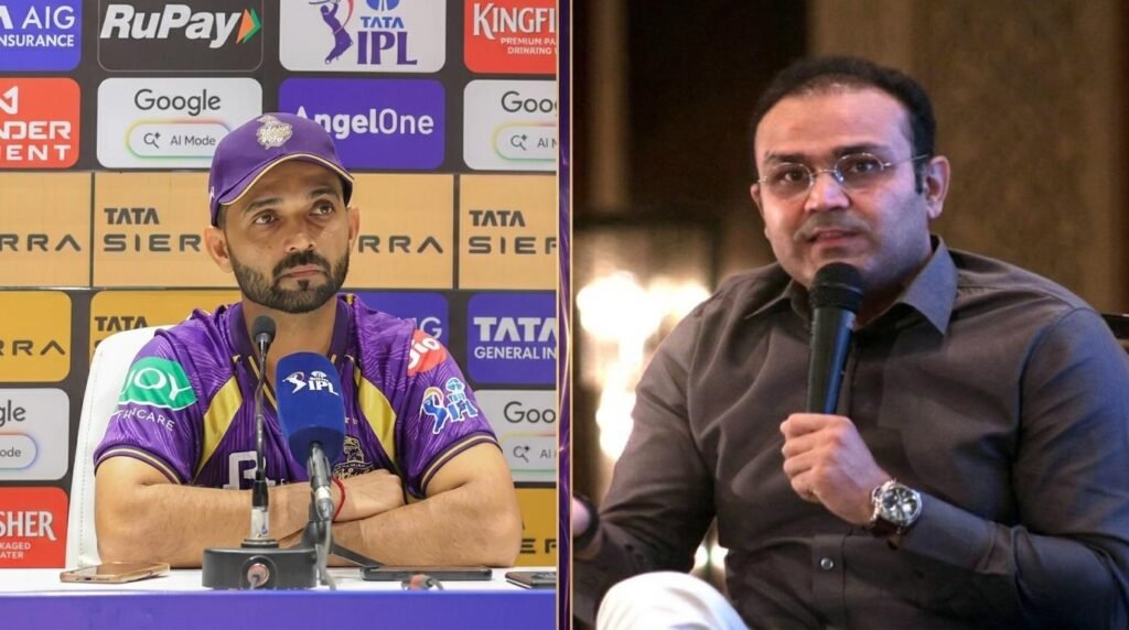 Sehwag advice on Rahane IPL 2026 strike rate reaction controversy