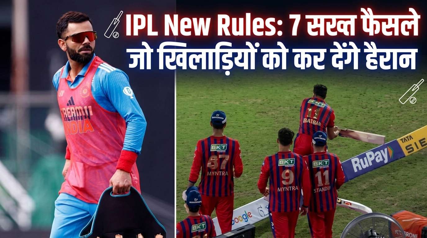 IPL 2026 new rules for benched players entry restriction BCCI guidelines