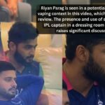 Riyan Parag vaping controversy goes viral as IPL captain caught using e-cigarette in dressing room