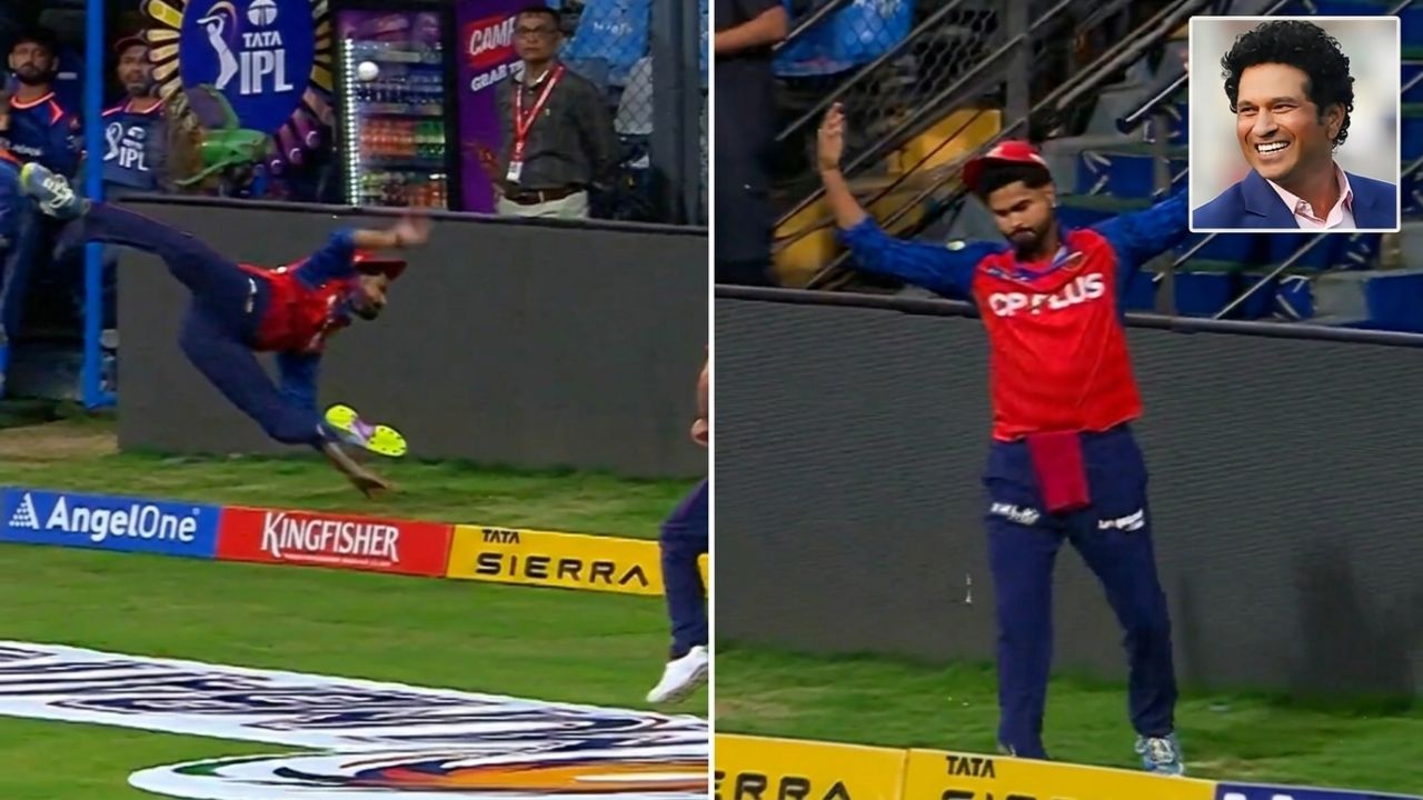 Shreyas Iyer Catch IPL 2026 vs DC