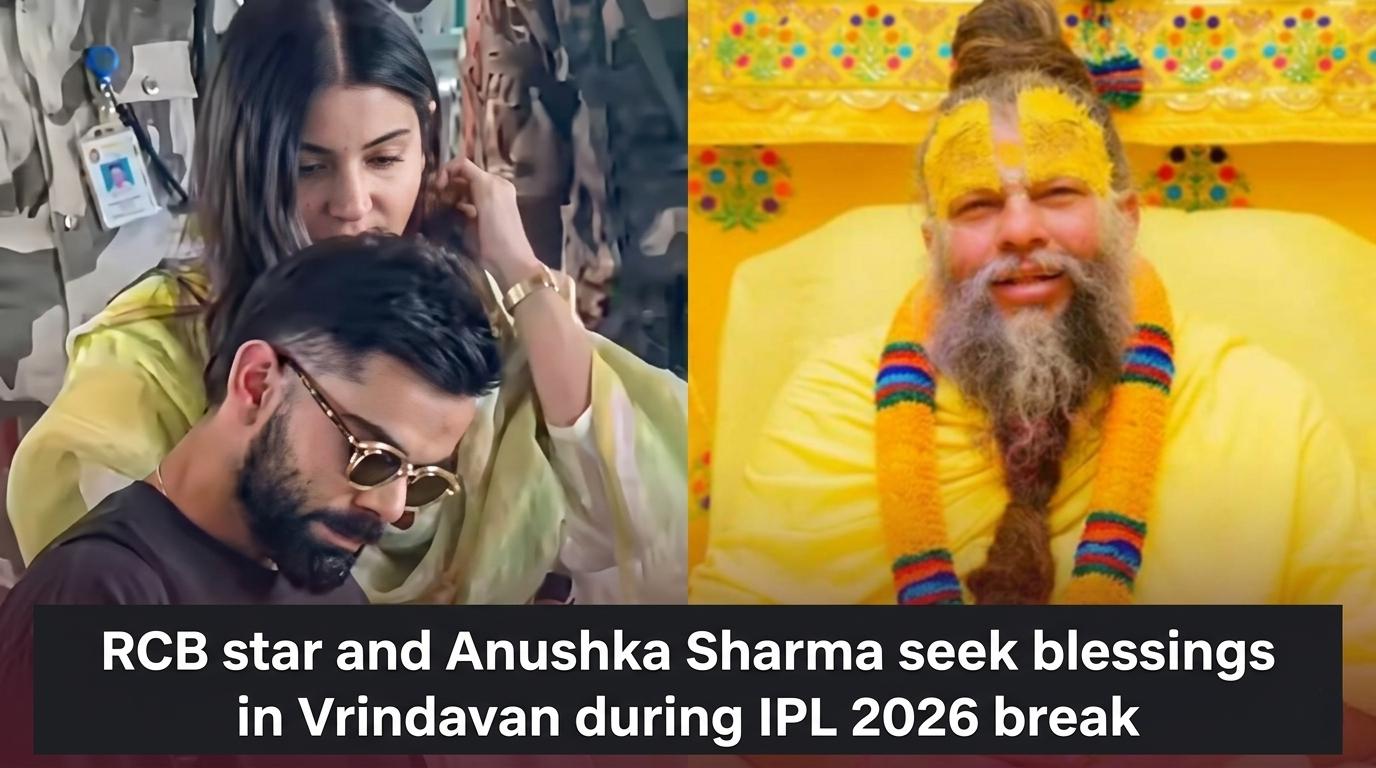Virat Kohli Vrindavan Visit RCB star and Anushka Sharma seek blessings in Vrindavan during IPL 2026 break