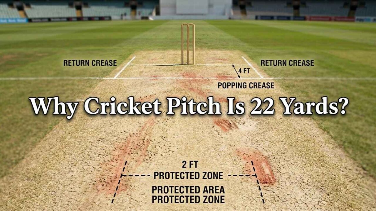 Why Cricket Pitch Is 22 Yards?