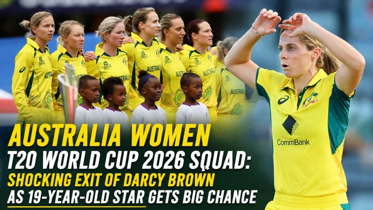 Australia Women T20 World Cup 2026 Squad: Shocking Exit of Darcy Brown as 19-Year-Old Star Gets Big Chance