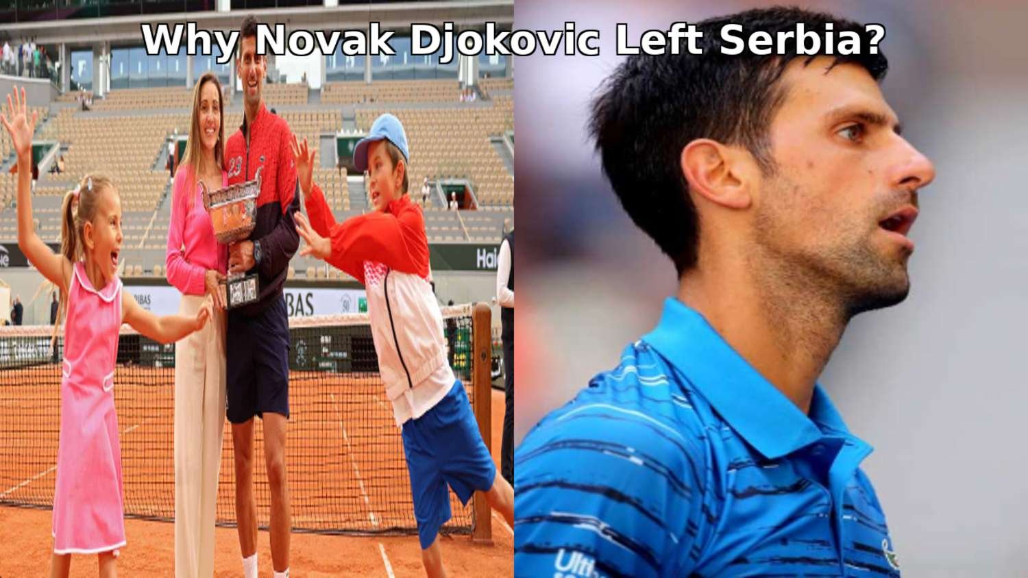 Novak Djokovic in Athens following his family's relocation from Serbia due to political tensions.