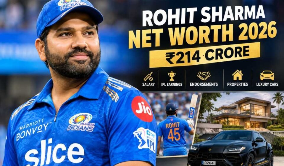 Rohit Sharma Net Worth 2026: ₹214 Crore Wealth, Salary and IPL Earnings