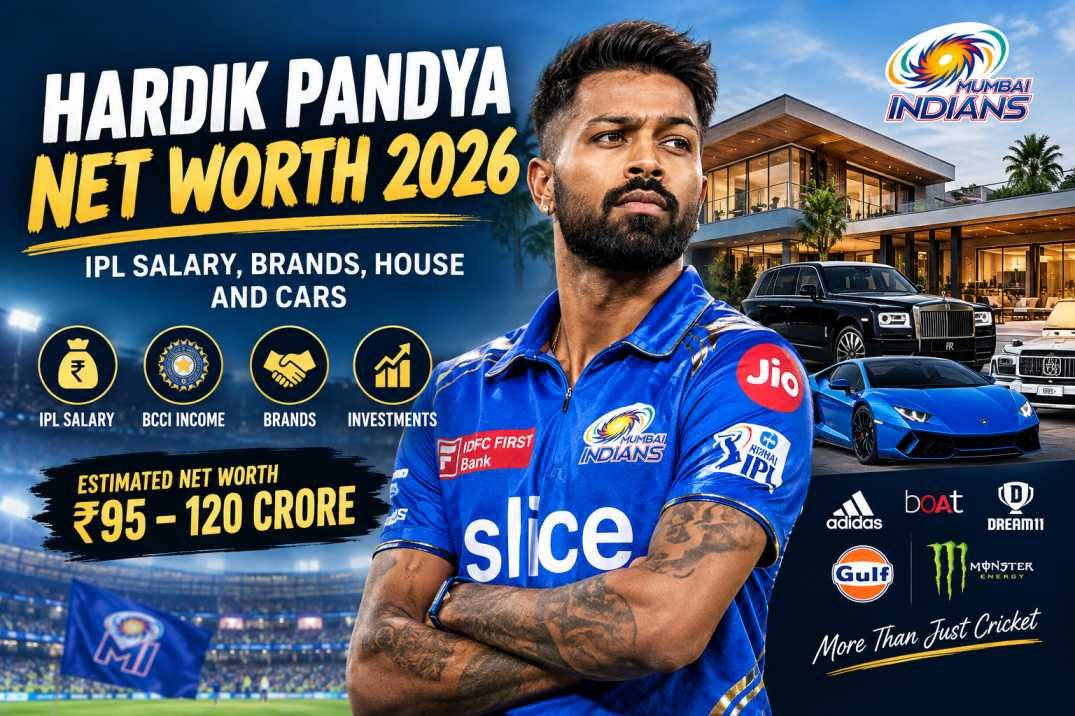 Hardik Pandya net worth 2026: IPL salary, brands, house and cars