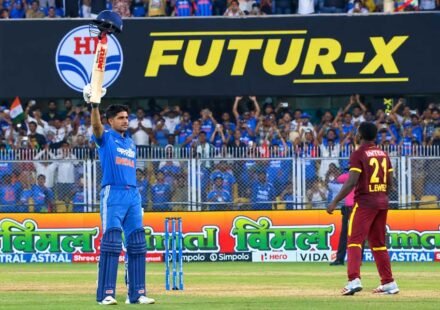 Shubman Gill shatters history books with 223 as India chase 406 against West Indies
