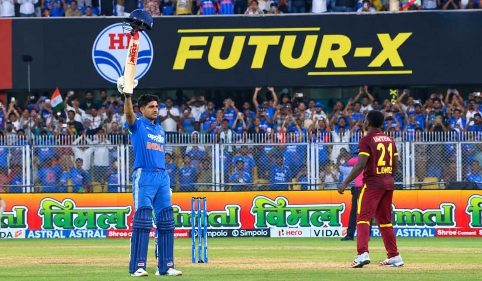 Shubman Gill shatters history books with 223 as India chase 406 against West Indies