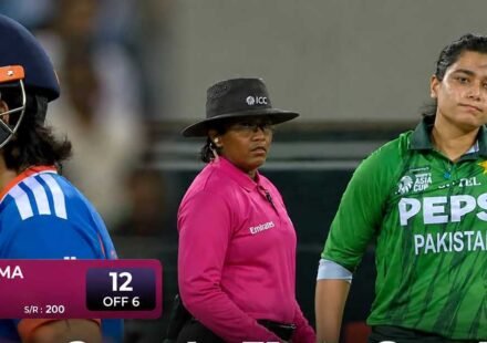 Fatima Sana gives animated send-off to Shafali Verma during India vs Pakistan Women’s Asia Cup 2026 match