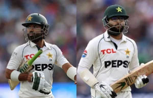 Pakistan cricketers Imam-ul-Haq and Mohammad Rizwan amid Pakistan cricket investigation during England Test tour