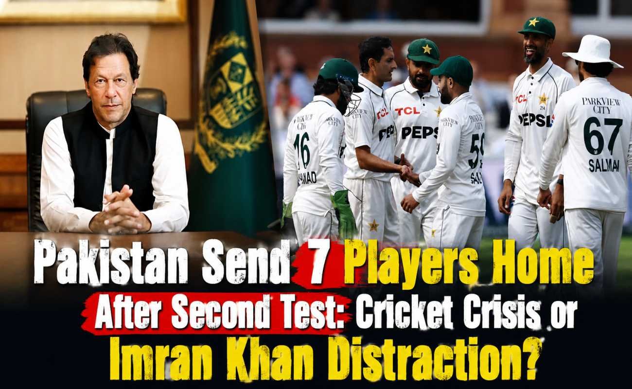 Pakistan cricket team during the England Test series as seven players were sent home following the second Test amid the Imran Khan interview controversy