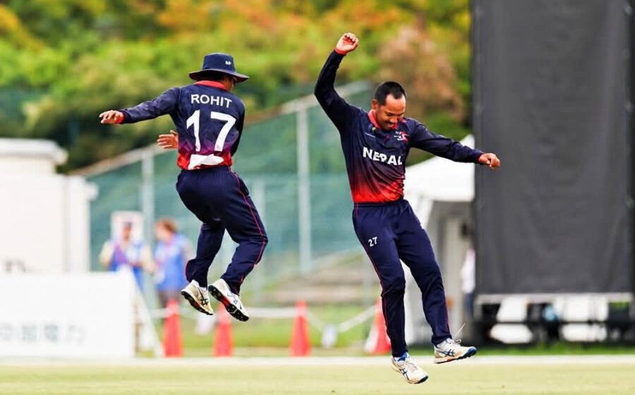 Nepal stun Afghanistan as Ricky Ponting fan Bhurtel spins magic