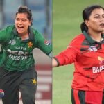 Pakistan women celebrate after winning the bronze medal against Bangladesh at Asian Games 2026