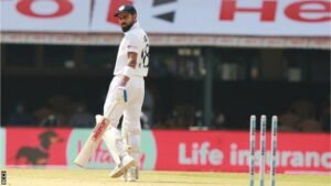 Cricket ball hitting the stumps as the MCC introduces the revised bowled dismissal rule in 2026