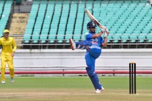 Aaryavir Sehwag scores 173 runs off 143 balls for Delhi Under-19 in the Vinoo Mankad Trophy 2026.