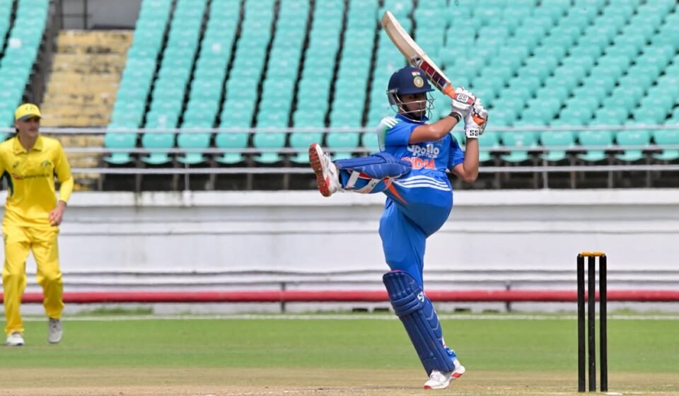 Aaryavir Sehwag scores 173 runs off 143 balls for Delhi Under-19 in the Vinoo Mankad Trophy 2026.