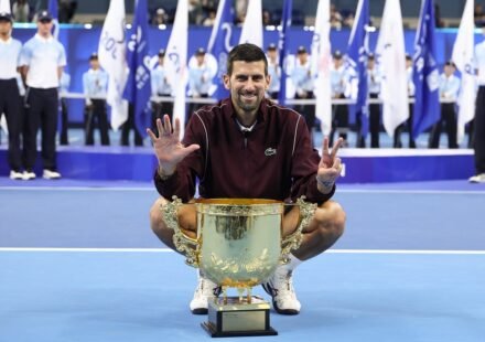 Novak Djokovic wins 102nd title as De Minaur retires injured