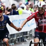 Tom Pidcock furious after teammates hit by police motorbike