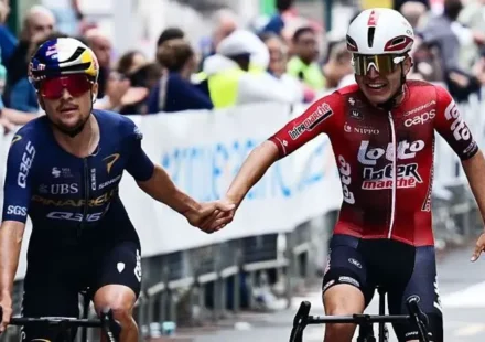 Tom Pidcock furious after teammates hit by police motorbike