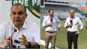 Nasser Hussain and Michael Atherton missing from the PCB commentary panel after interviewing Imran Khan’s sons during the England-Pakistan Test at Lord’s.