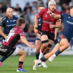 Joe Carpenter in action for Sale Sharks as he targets an England rugby recall ahead of the Premiership clash against Harlequins