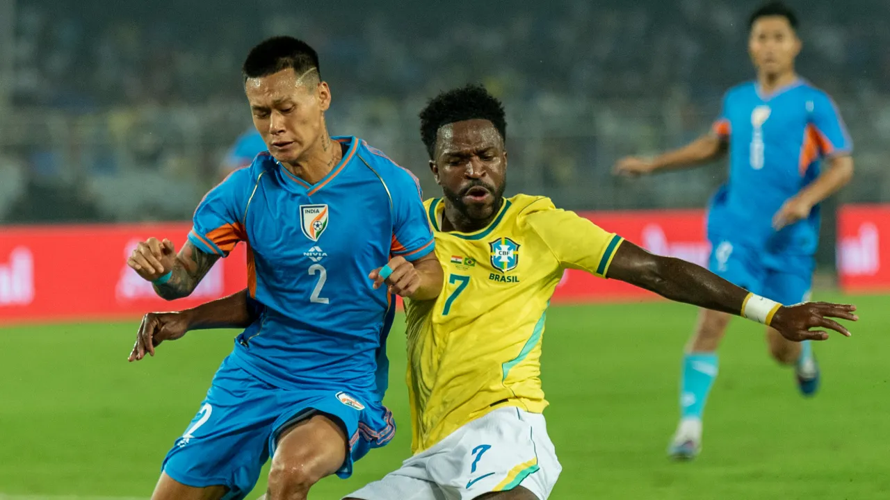 India vs Brazil football match