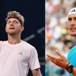 Alejandro Davidovich Fokina celebrates his victory over Alexander Zverev in the 2026 Shanghai Masters semi-final.
