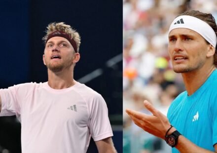 Alejandro Davidovich Fokina celebrates his victory over Alexander Zverev in the 2026 Shanghai Masters semi-final.