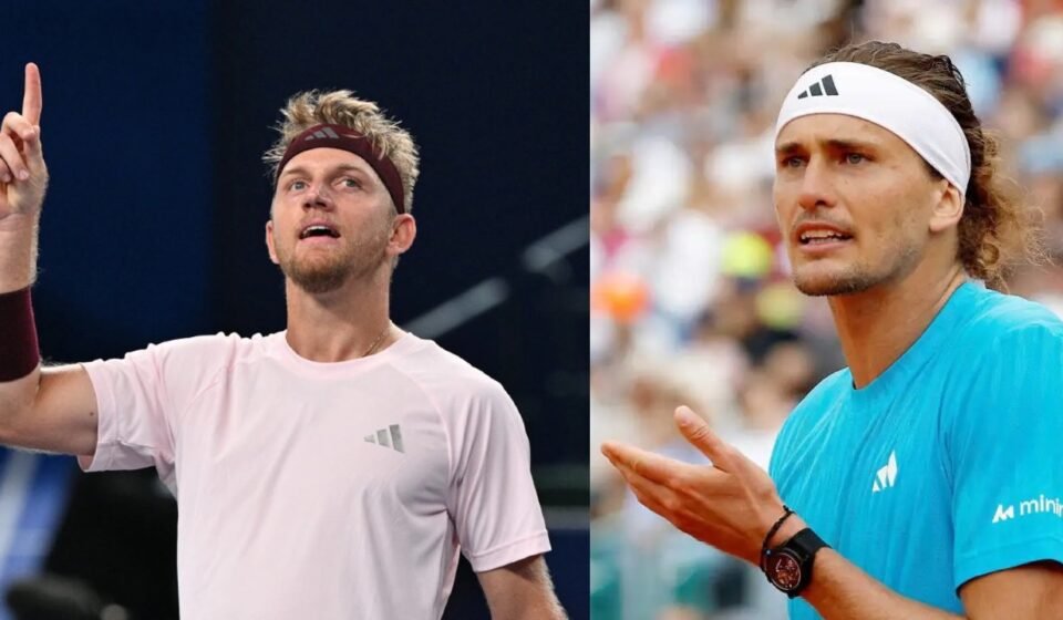 Alejandro Davidovich Fokina celebrates his victory over Alexander Zverev in the 2026 Shanghai Masters semi-final.