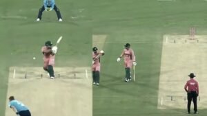 Shadab Khan celebrates his unbeaten 113 after Pakistan beat England by one wicket following a dramatic DRS controversy in Lahore.