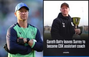 Gareth Batty leaves Surrey after winning three consecutive County Championship titles to join Chennai Super Kings as assistant coach for IPL 2027.