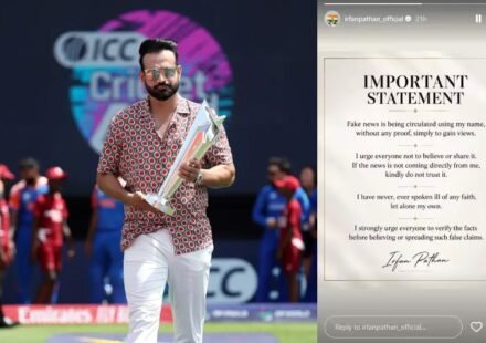 Irfan Pathan responds to fake news circulating online about his remarks on religion