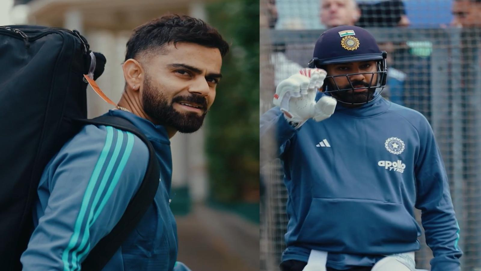 Rohit Sharma and Virat Kohli practising in the nets ahead of India vs New Zealand ODI series 2026.