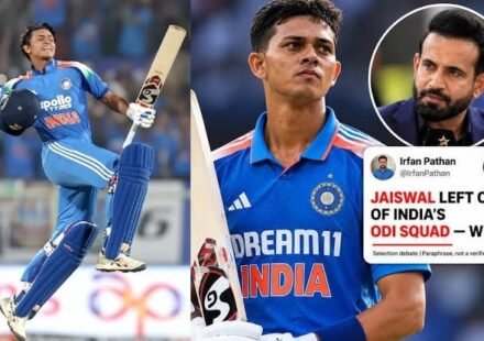 Yashasvi Jaiswal faces questions over his omission from India's ODI squad as Irfan Pathan and R Ashwin question the selection decision.