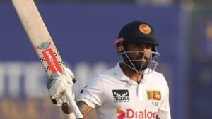 Sri Lanka Test captain Kusal Mendis with the 15-member squad announced for the Pakistan Test series in November 2026.