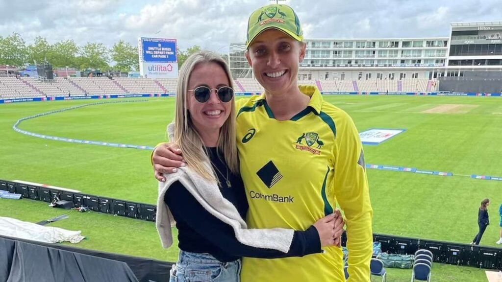 Ashleigh Gardner, Australian women's cricket allrounder, during a cricket match.