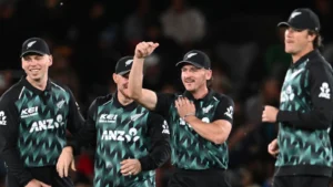 New Zealand fast bowler Lockie Ferguson during the India vs New Zealand T20I series in 2026