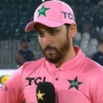 Pakistan cricket team pink jerseys for breast cancer awareness during the Pakistan vs England ODI at Gaddafi Stadium on October 25, 2026